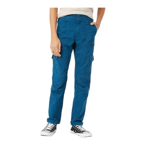 Signature by Levi Strauss & Co‎ Boys blue Dual Pocket Cargo twill Pants size M - Picture 1 of 5